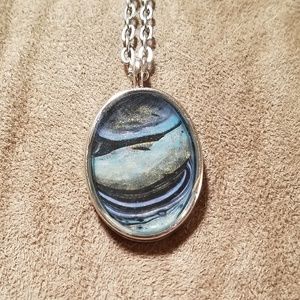 Acrylic Pour Necklace